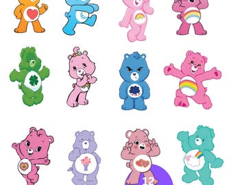 Care Bears SVG Bundle | Rainbow Bear Clipart (Digital Download)