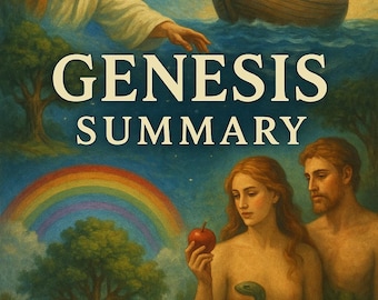 Genesis Illustrated Devotional eBook | Large Print Bible Summary with Artwork | Christian Digital Download