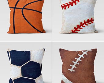 Sport-Kissenbezug, Fußball, American Football, Baseball, Basketball