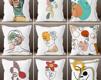 廃盤 KARE Cushion Abstract Lady Face 40×40 廃盤 KARE Cushion Abstract Lady Face 40×40 Discontinued KARE