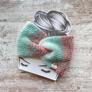 Mariposa Knit twist headband, winter headband, womens earwarmer