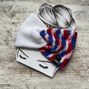 Americana Knit Twist Headband: Red, White, and Blue Ear Warmer