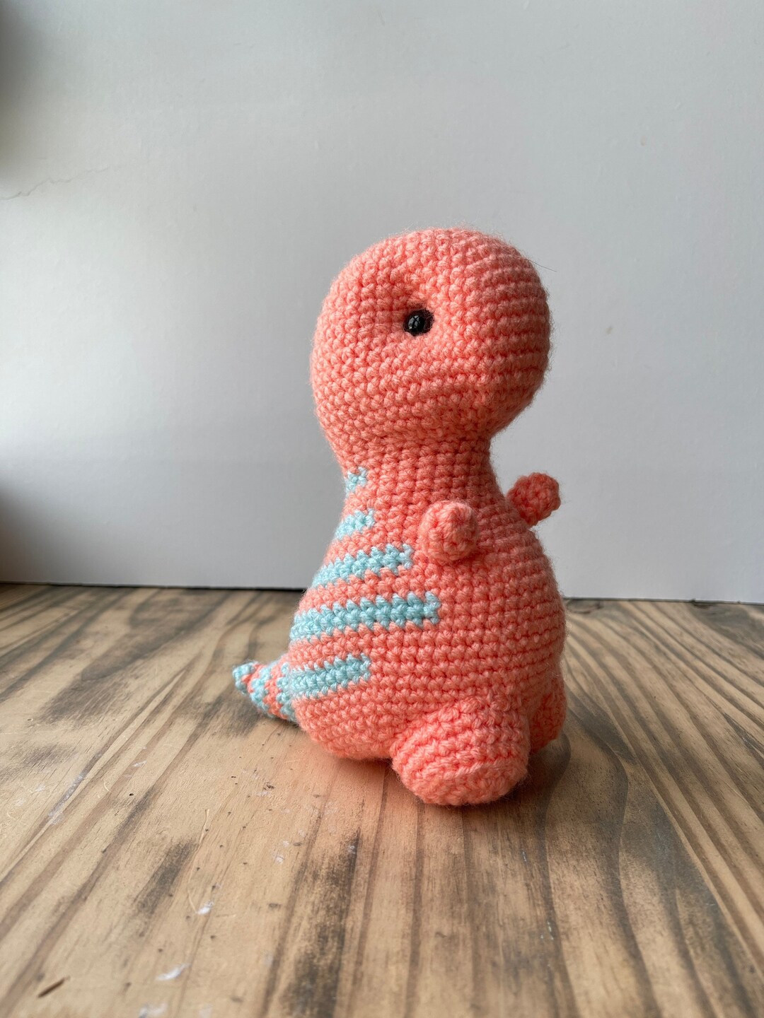 Crochet Dinosaur Plush Stuffed Animal Gift, Trex Plush, Ready to Ship