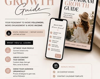 Instagram Growth Blueprint | Marketing Strategy Guide (Digital Download)