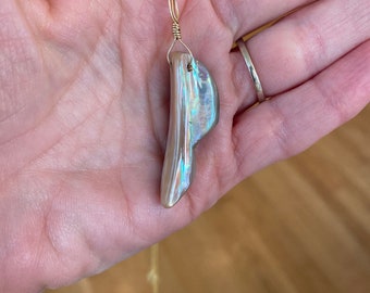 Abalone Shell - Sea Collection with 14K Gold Wire