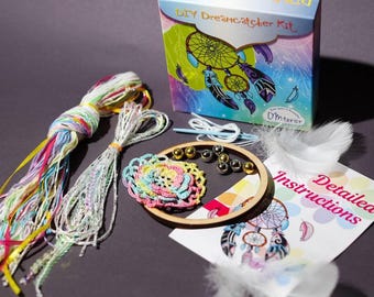 DIY Dreamcatcher kits, Gift 12 year old girls, Birthdays party, Boho Craft, Christmas gifts, Kids Activity
