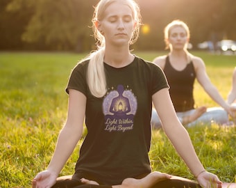 Meditative Inspirational Quote Tee, Positive Vibe T-Shirt, Mindfulness Shirt, Yoga Clothing, Affirmation Top