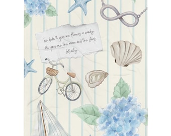 Conrad Fisher Throw Blanket | “He Gave Me the Moon and the Stars. Infinity.” Quote, The Summer I Turned Pretty Inspired Gift