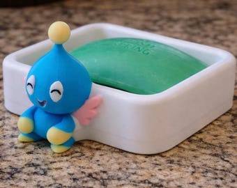 Chao Inspired Bar Soap Holder | Sonic Garden Bathroom Decor