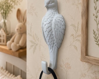 Dove Wall Hook | Bird Wall Hooks for Coats Towels Robes | Cottagecore Decor
