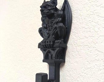 Gothic Gargoyle Wall Hook | Grotesque Coat Hook | Dark Academia Decor | Purse Hanger