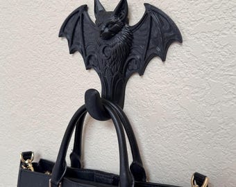 Gothic Bat Wall Hook | Vampire Coat Hanger | Spooky Witchy Decor