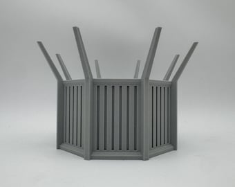 Brutalist Desk Organizer Pen Holder Modern Concrete Style Office Decor Gift