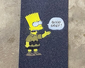 Bart Simpson as Charlie Brown griptape