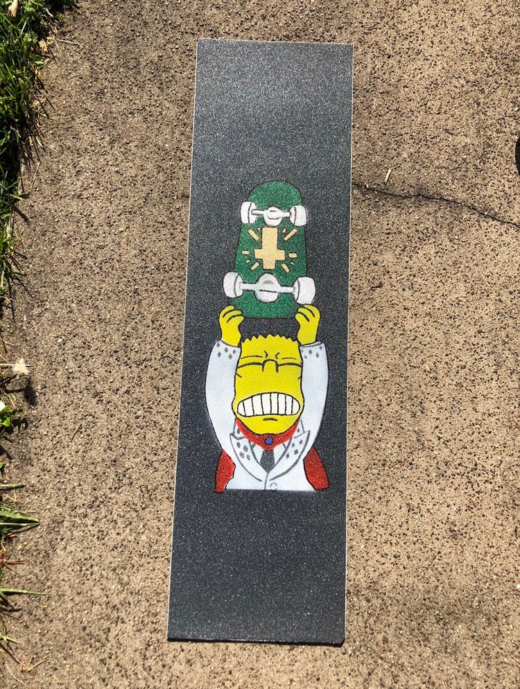 Een zekere Kabelbaan ontsnappen Bart Simpson Preacher Griptape - Etsy