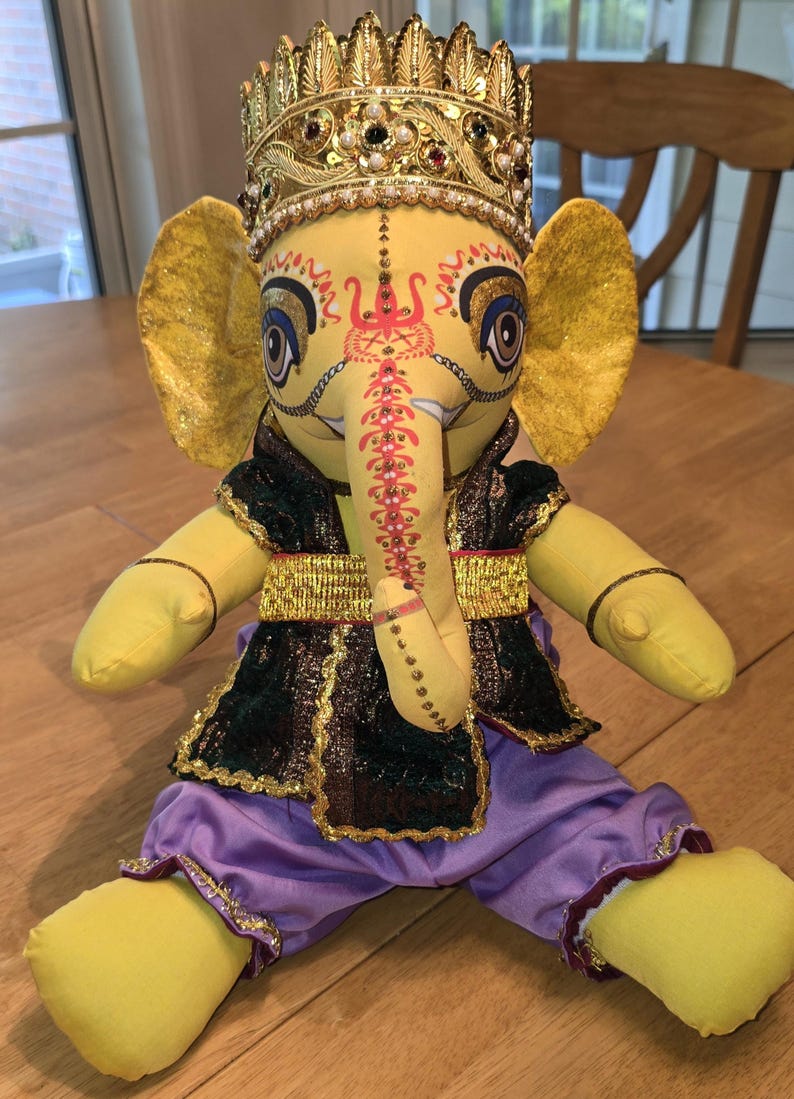 Medium Ganesha Doll 13" image 2