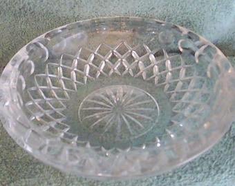 Vtg Princess House Lead Crystal Ashtry