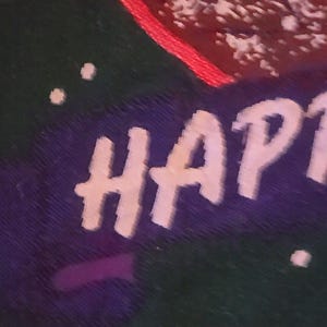 Disney Mickey Mouse Santa Cotton Blanket / Wall Hanging 60 X 50 Happy Holidays! image 9