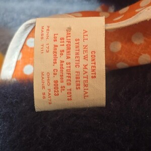 Vintage Walt Disney Plush Minnie Mouse California Stuffed Toys Orange Dress image 7