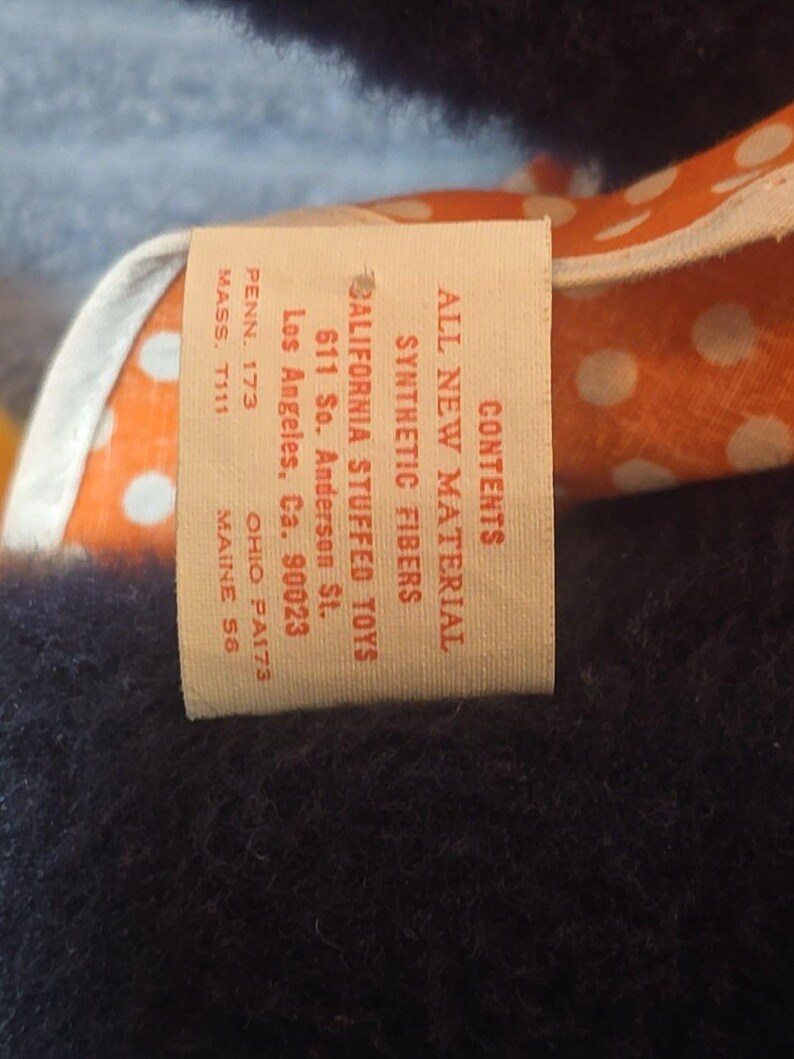 Vintage Walt Disney Plush Minnie Mouse California Stuffed Toys Orange Dress image 7