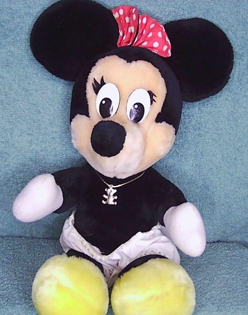 Authentic Vtg Disney Minnie Mouse Plush Stuffed Animal 14 Tall image 2