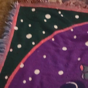 Disney Mickey Mouse Santa Cotton Blanket / Wall Hanging 60 X 50 Happy Holidays! image 5