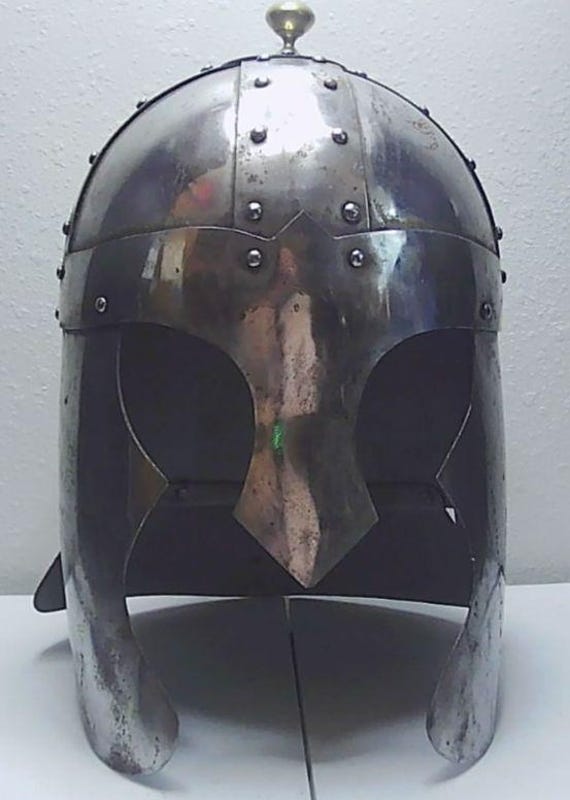 Arthurian Medieval Helmet King Arthur's knights helmet 14.5" tall