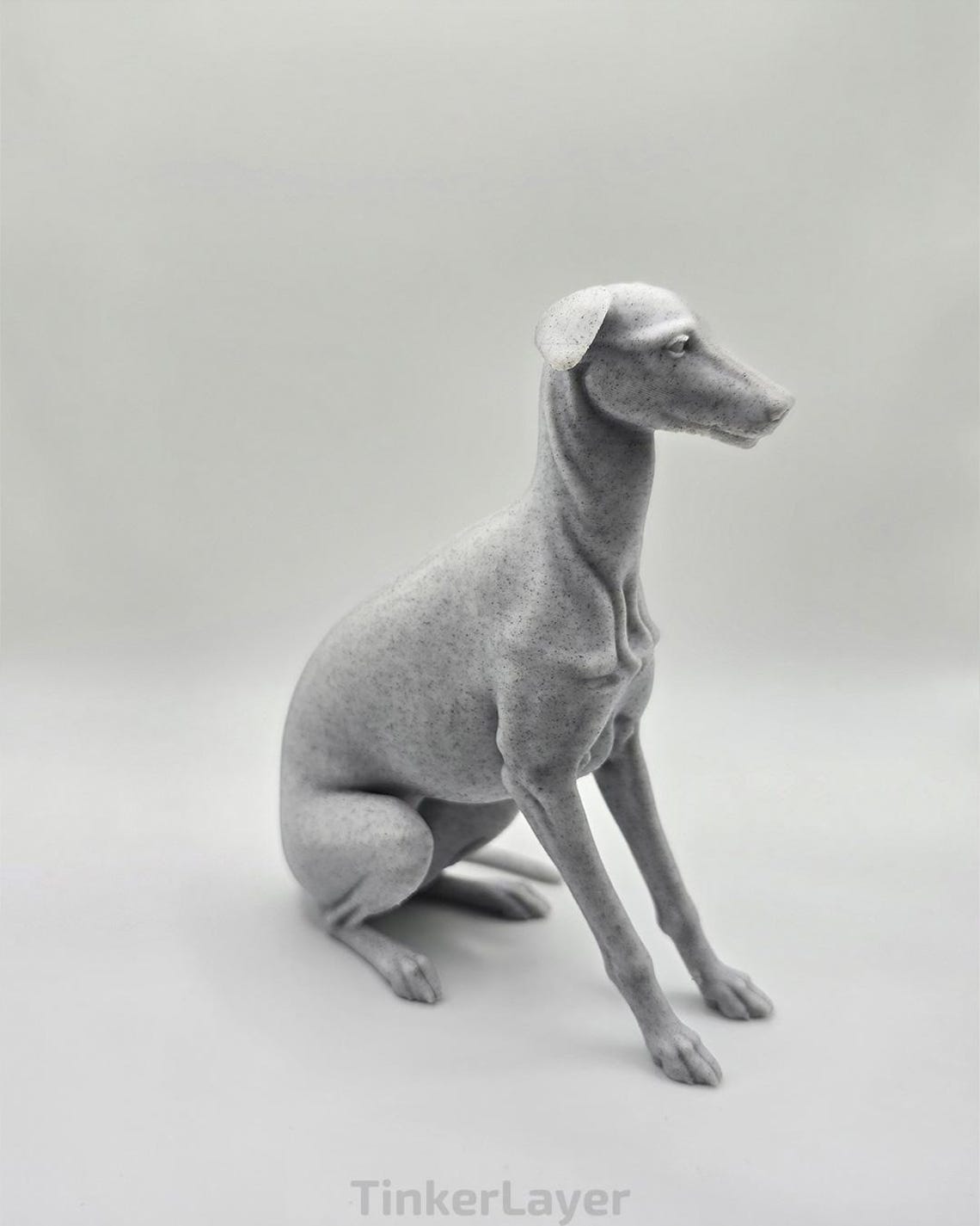 3D Printed Sitting Whippet Greyhound Dog Statue Minimalist Sighthound 3d-printed-sitting-whippet-greyhound-dog-statue-minimalist-sighthound