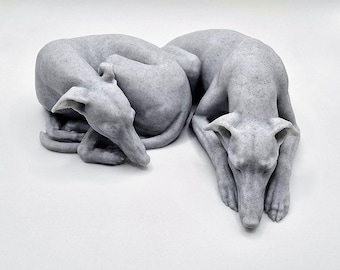 犬 グレイハウンドのブロンズ？置物2体セット ブロンズ製グレイハウンドの置物：高級犬彫刻、アート装飾 - Etsy 日本