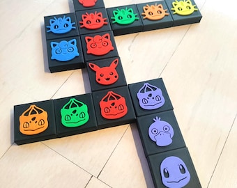 Qwirkle board game: Pokemon inspired/themed