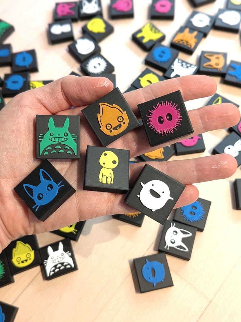 Qwirkle board game: Ghibli-Miyasaki inspired/themed afbeelding 3