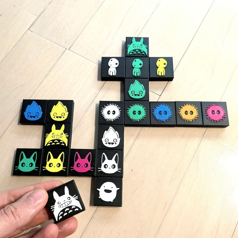 Qwirkle board game: Ghibli-Miyasaki inspired/themed afbeelding 1