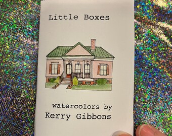 Little Boxes: a tiny watercolor house zine