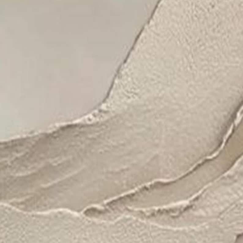 Large Textured Wall Art, Beige & White Abstract Painting, Minimalist 3D Art, Wabi Sabi Decor, Neutral Oversized Painting, Bedroom Wall Decor