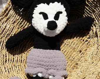 Hand Crochet Minnie Mouse Inspired Stuffed Animal Soft and Fluffy