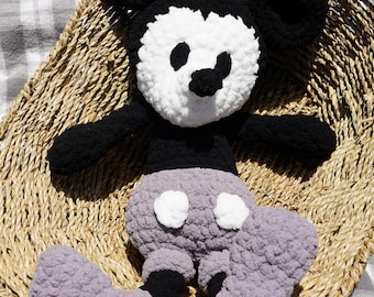 Hand Crochet Mickey Mouse Inspired Stuffed Animal Soft and Fluffy