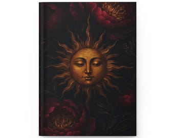 Diario Boho Sun, quaderno artistico, regalo per scrittori, diario unico, materiale scolastico, decorazioni con girasoli