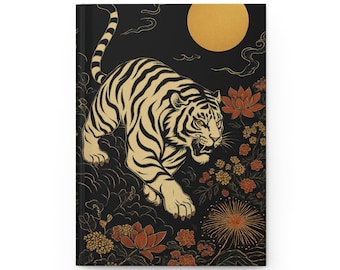 Diario con copertina rigida Fierce Tiger, quaderno dal design vintage