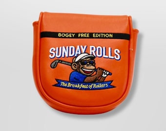 Funda para putter de golf Sunday Rolls – Funda para putter tipo mazo Breakfast of Rollers – Cierre magnético
