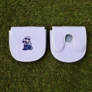 Sunday Stripes Golf Putter Cover - Center Shaft L.A.B. Mallet Headcover, Magnetic Closure image 2