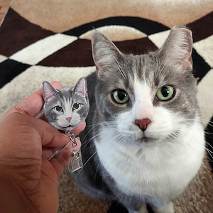 Pet Badge Reel, Badge Reel, Custom Pet Portrait, Custom Badge Reel, ID Holder, Nurse Badge Reel, Teacher Badge Reel, Nurse Life, Name Badge
