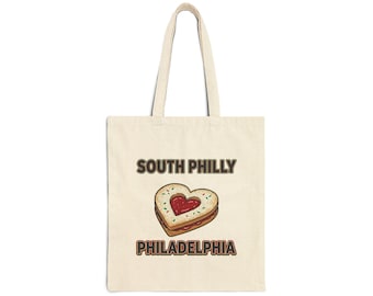 South Philly Philadelphia Cotton Canvas Tote Bag