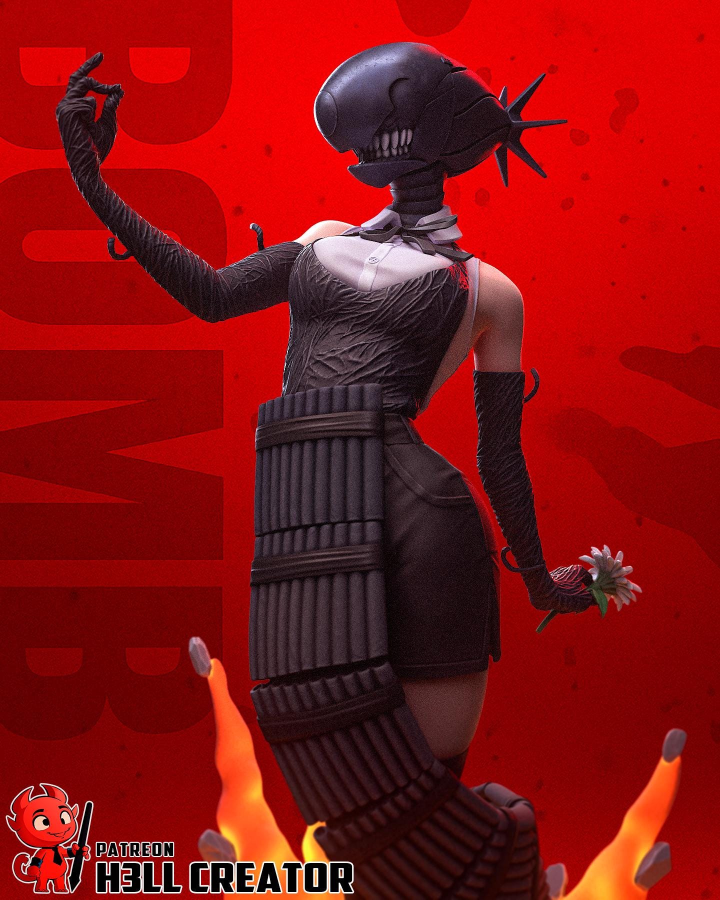 Chainsaw Man Resin Statue - Etsy Canada