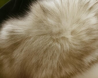 Real Fox Fur Christmas Santa Hat, Red & Burgundy Santa Hat, Christmas Gifts, Santa Costume Holiday Fur Hat