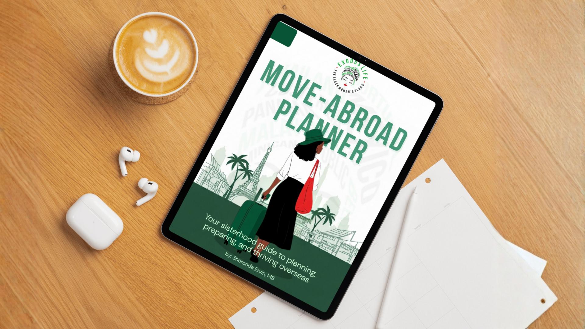 Move Abroad Planner | Digital Relocation Checklist & Budget Organizer ...