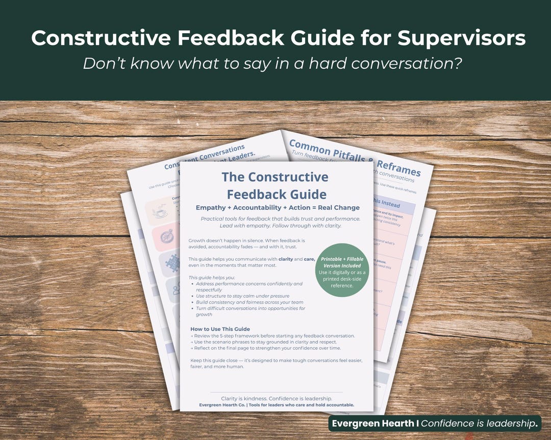 What to Say in Hard Conversations | Constructive Feedback Guide for ...
