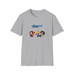ラウディ・ラフ・ボーイズ パワーパフちびアドベンチャートリオ Tシャツ | かわいいカートゥーンヒーローグラフィックTシャツ