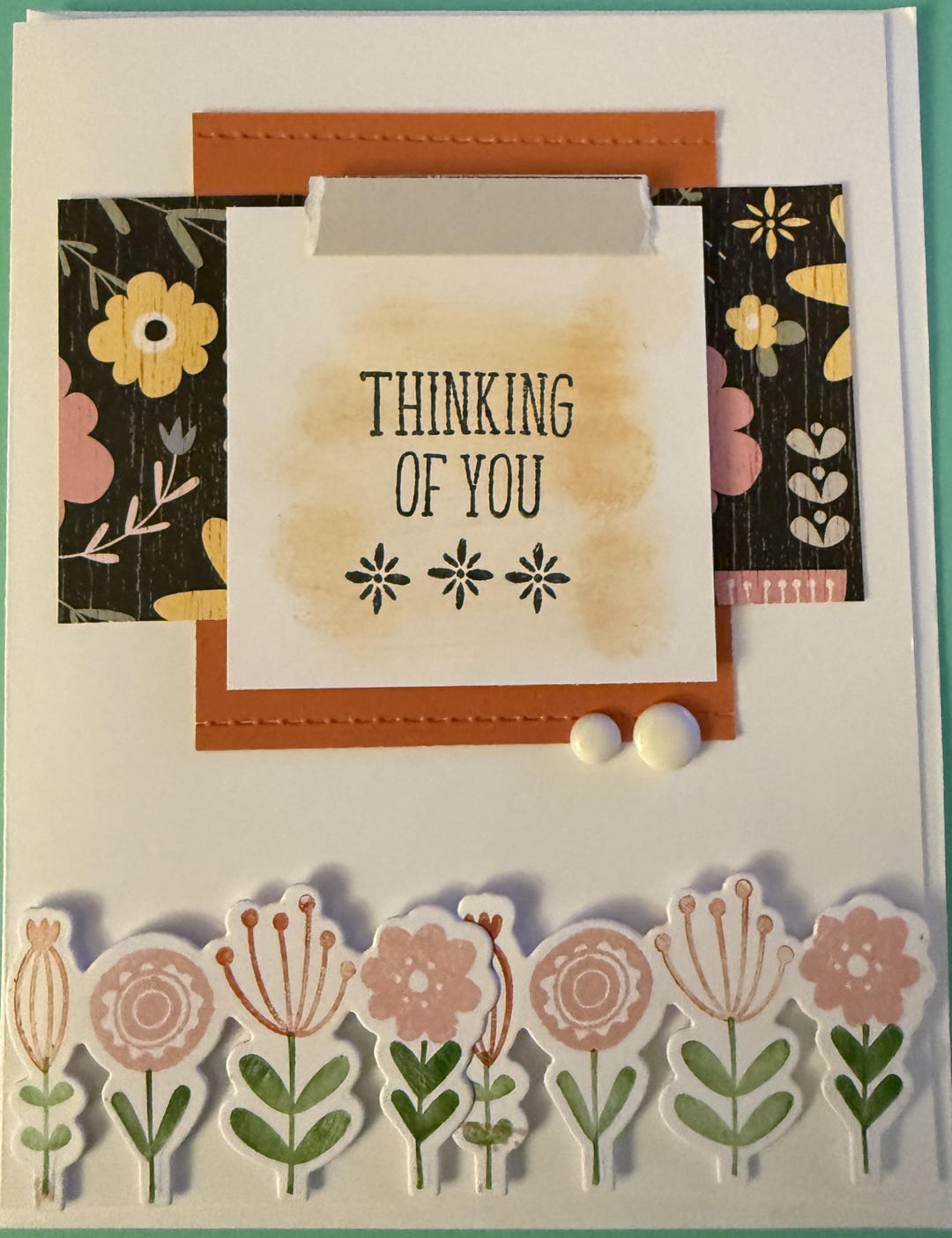 Handmade Floral Thinking of You A2 Card - Etsy
