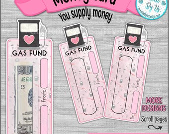 Gas money card holders Fuel money card gift Cash card Birthday present Money holder Teenager gift Teen money gift Fun money holder Gift card