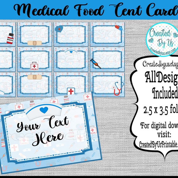 Radiology food cards Medical Table place cards Hospital Table decorations food tent cards Medical party place cards Table Labels 12 PRECUT